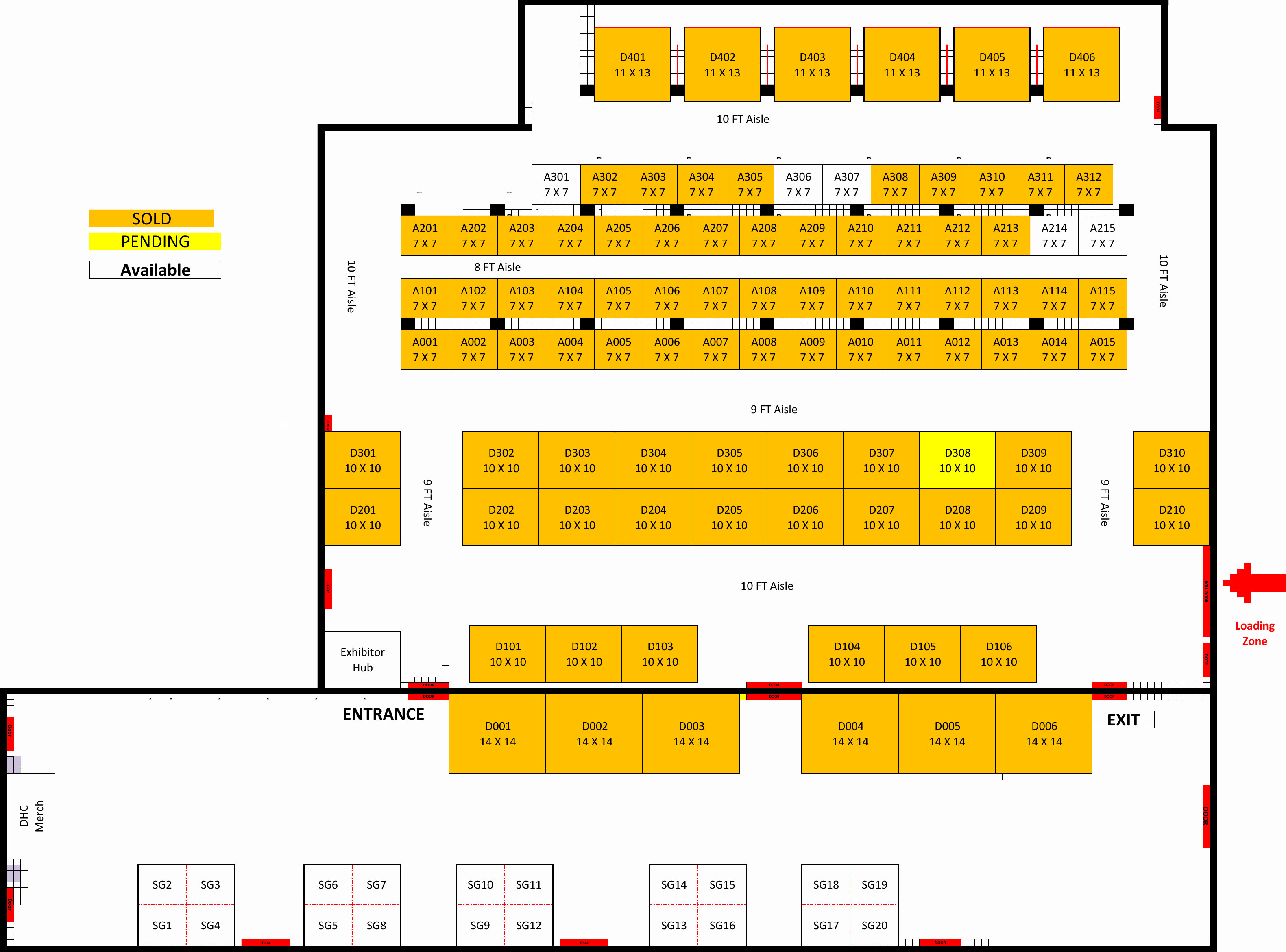 Exhibitor Hall Layout