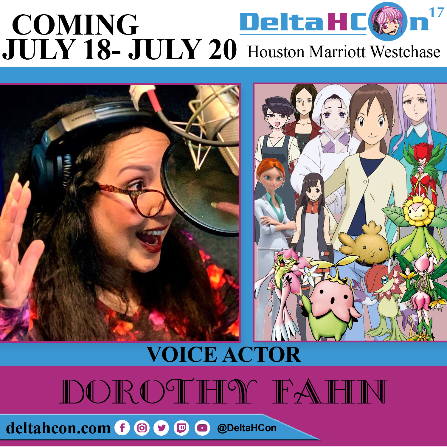 Dorothy Fahn at Delta H Con July 18-20, 2025