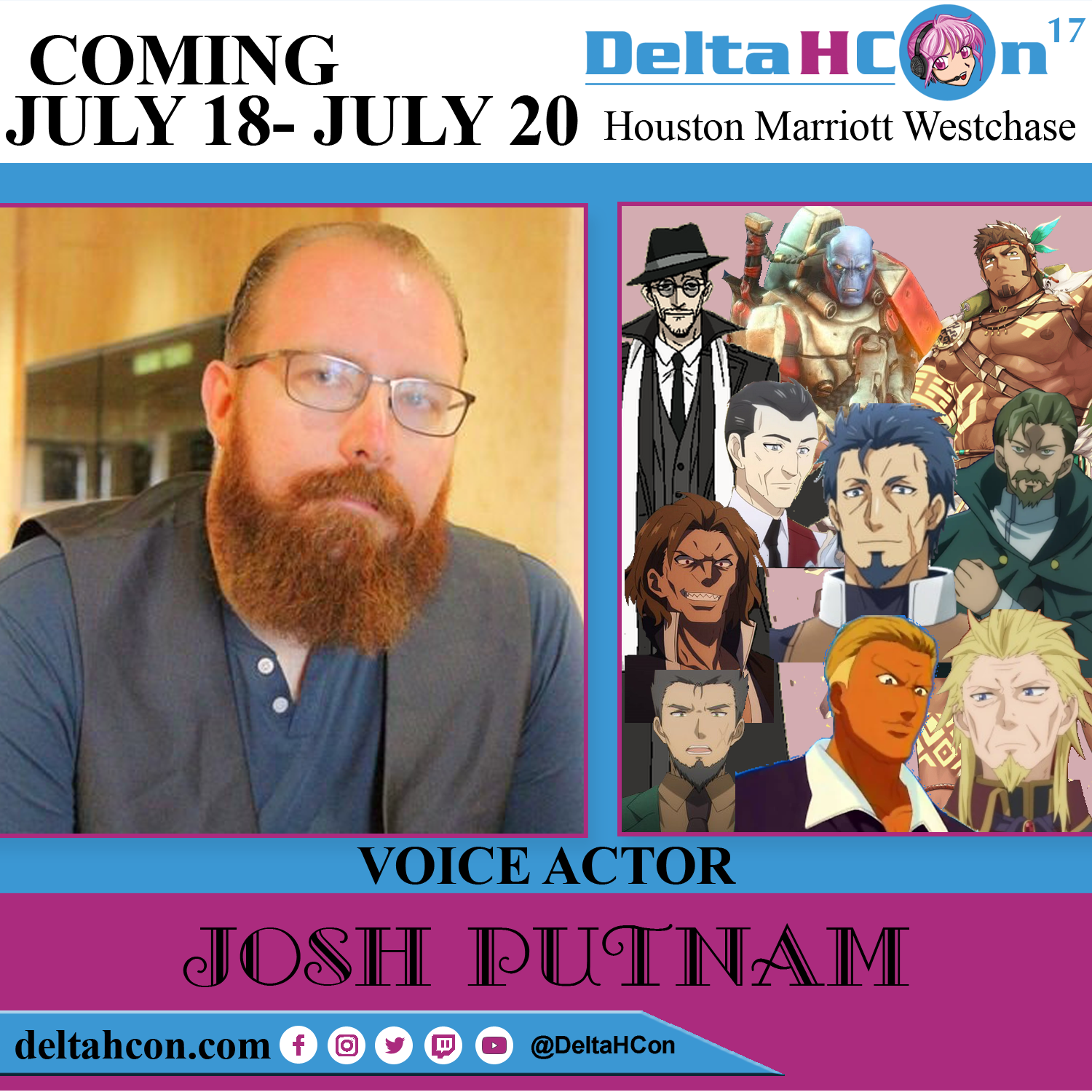 Josh Putnam at Delta H Con July 18-20, 2025