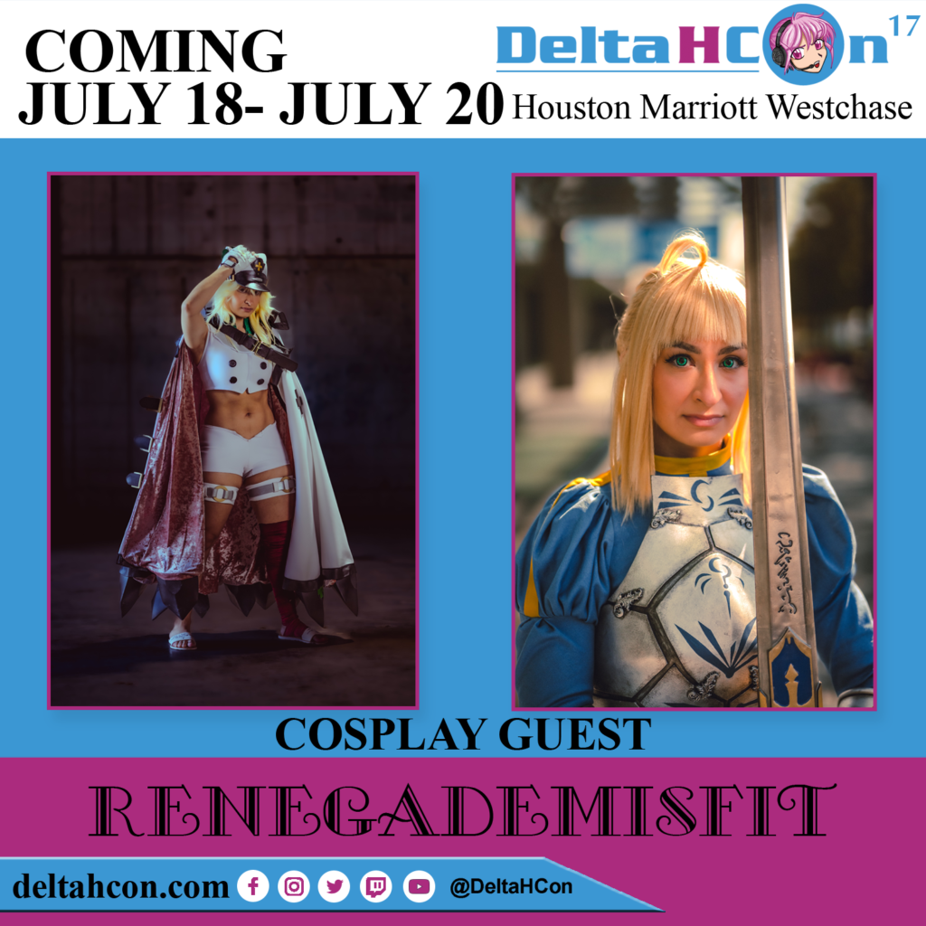 RenegadeMisfitCosplay at Delta H Con July 18-20, 2025