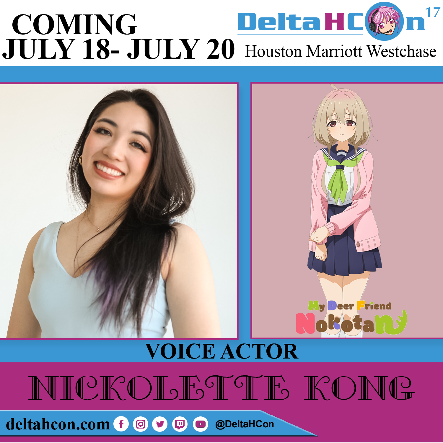 Nickolette Kong at Delta H Con July 18-20, 2025