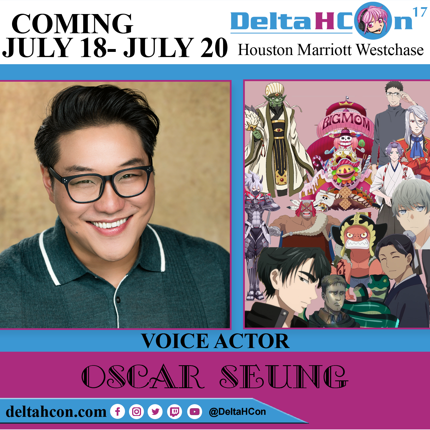 Oscar Seung at Delta H Con July 18-20, 2025