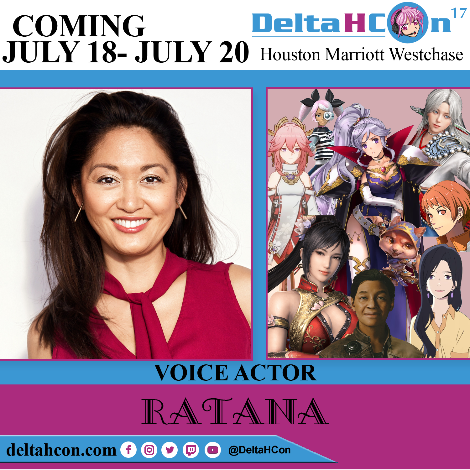 Ratana at Delta H Con July 18-20, 2025