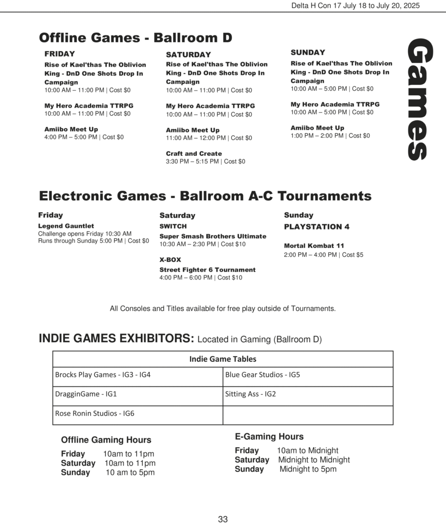 Indie Game list